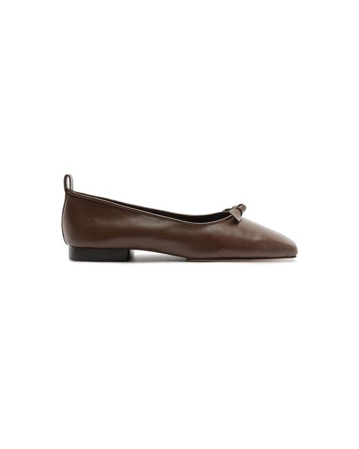 Alexandre Birman White Slim Clarita Street Leather Flats