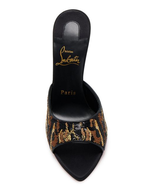 Christian Louboutin Multicolor Miss Z 100Mm Sequined Mules