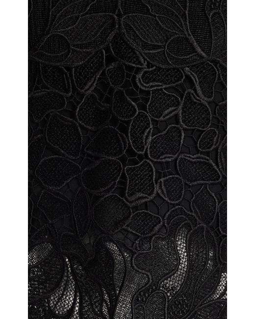 Jonathan Simkhai Black Eliana Embroidered Lace Cami Top
