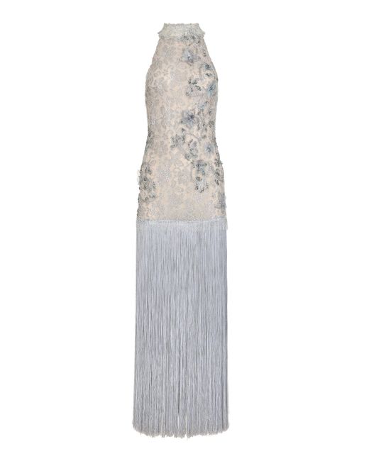 Francesca Miranda White Siena Fringe Dress