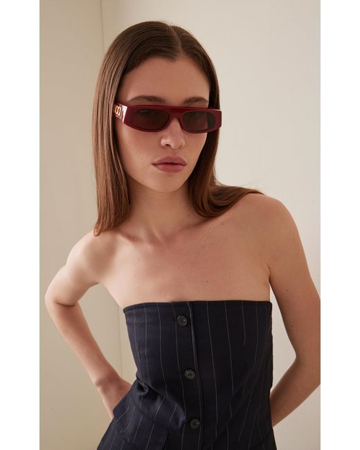 Gucci Pink Square-frame Recycled Acetate Sunglasses