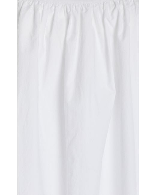 Matteau White Cotton Mini Cami Dress