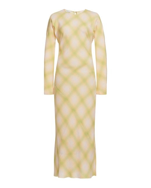 Dries Van Noten Metallic Davion Printed Midi Dress
