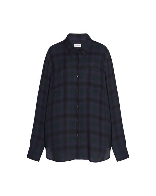 Dries Van Noten Blue Cheers Loose-Fit Shirt