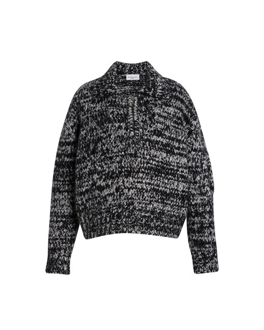Brandon Maxwell Black The Posie Cashmere-Blend Sweater