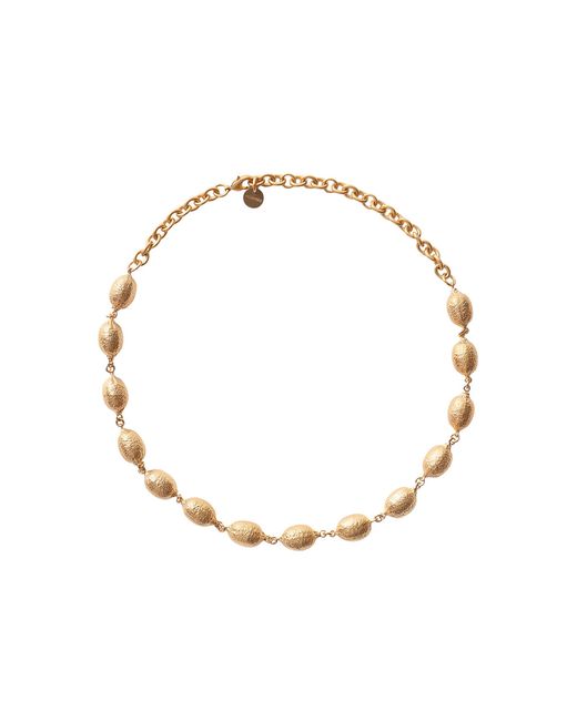 Jacquemus Metallic Le Collier Citron Necklace