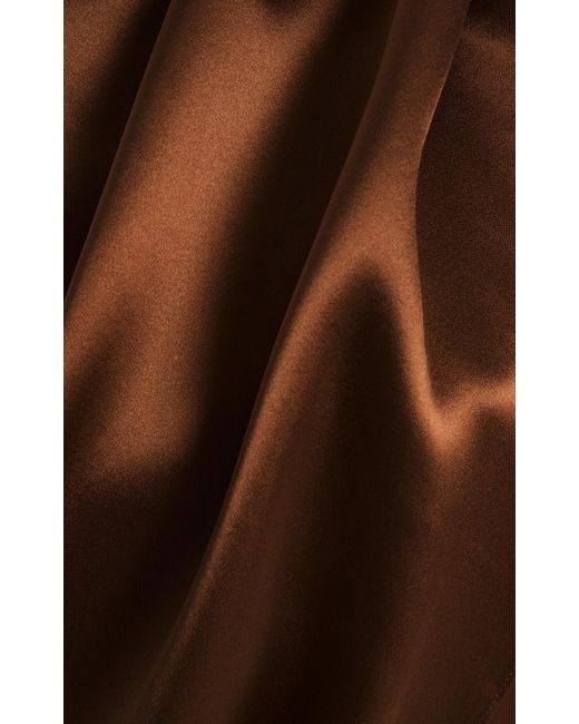 Heirlome Brown Exclusive Carmen Silk Maxi Cape Dress for men