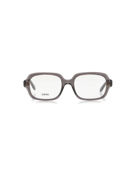 Loewe Gray Square-Frame Acetate Glasses
