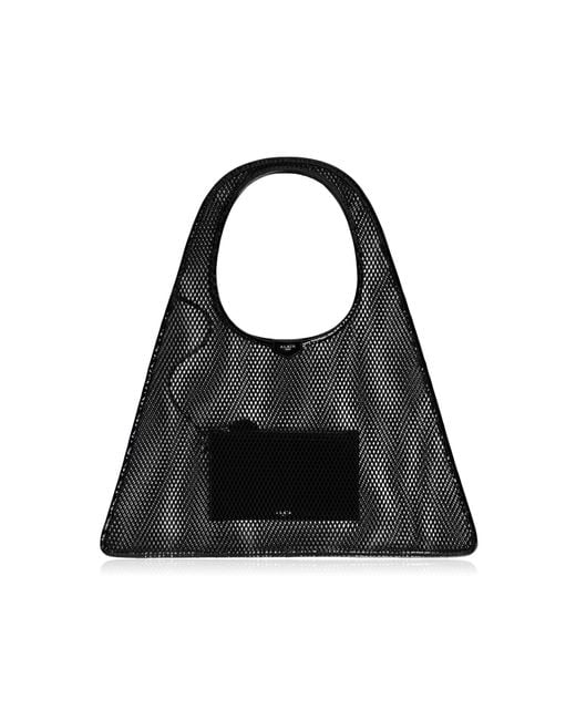 Alaïa Black Hobo Patent Leather Tote Bag
