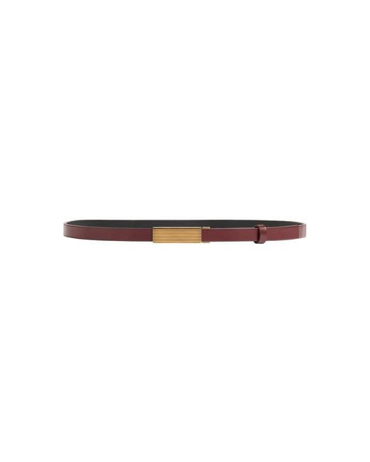 Khaite White Empire Leather Belt