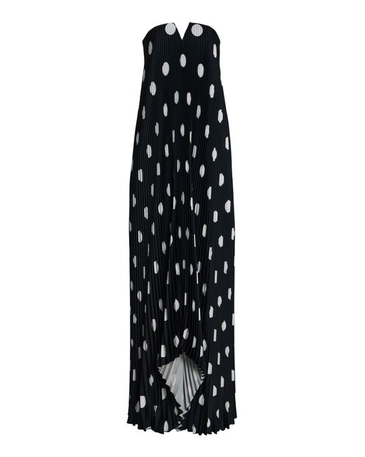 L'idée Black Tie Pleated Gown