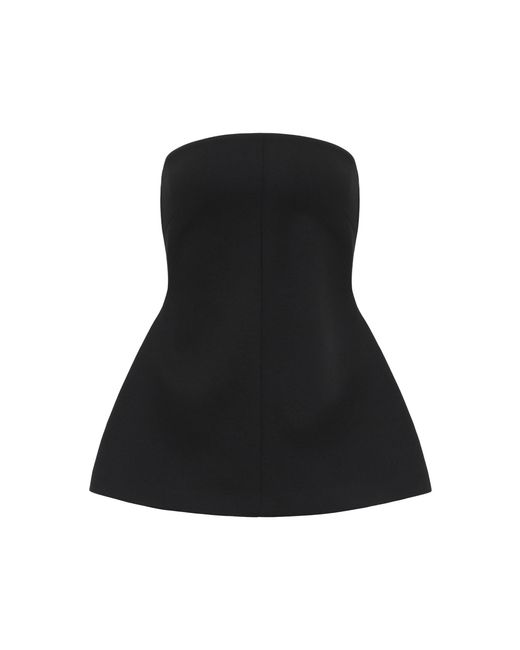 Source Unknown Black Rubik Peplum Top