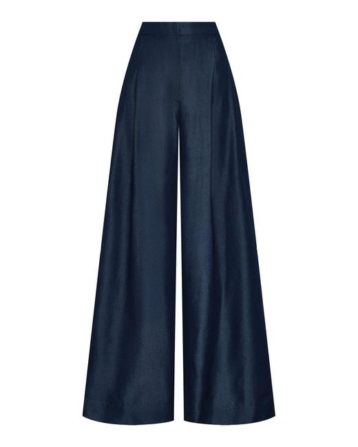 ANDRES OTALORA Blue Nuestro Verano Wide-Leg Pants