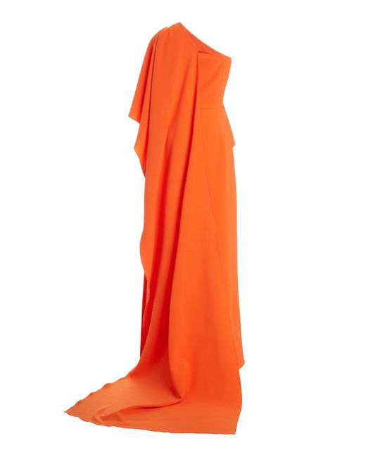 carolina herrera orange dress