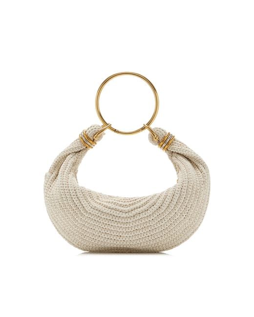 Chloé White Crocheted Bracelet Bag