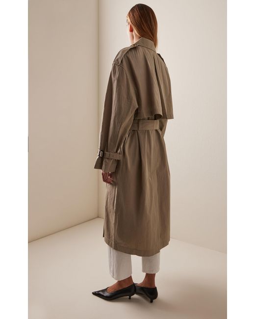 Totême  Natural Cotton-Blend Trench Coat
