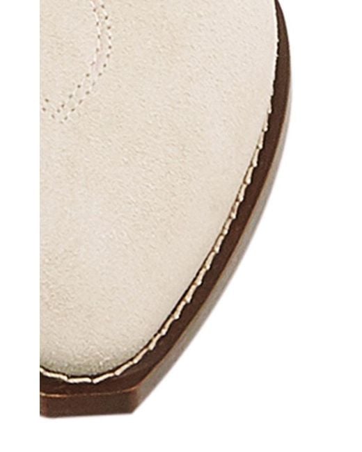 Isabel Marant White Lihana Canvas And Suede Knee-high Boots