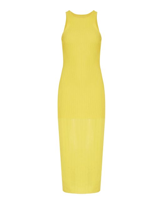 Solid & Striped Yellow X Sofia Richie Grainge Exclusive The Varena Maxi Dress
