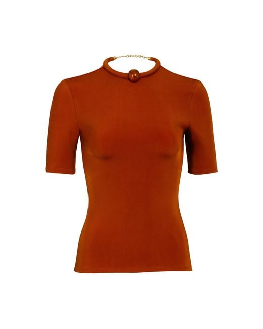 Silvia Tcherassi Orange Varinia Shirt