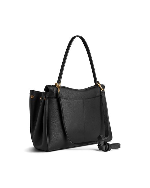Balenciaga Black Rodeo Medium Grained-Leather Top Handle Bag