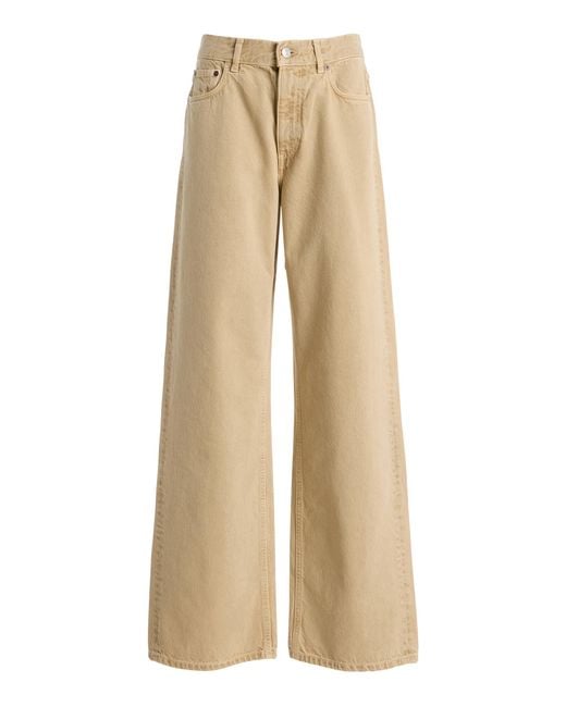 House of Dagmar Natural High-Rise Relaxed Straight-Leg Jeans