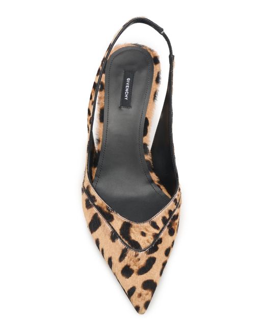 Givenchy Metallic Leopard-Print Slingback Pumps
