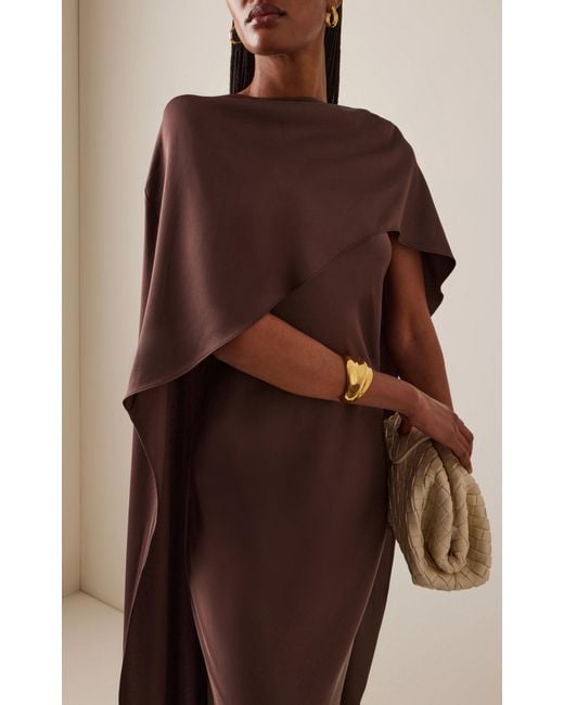 Jonathan Simkhai Brown Izel Cape Gown