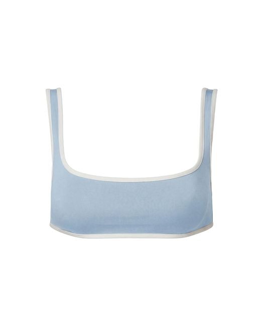 Onia Blue Claire Bikini Top