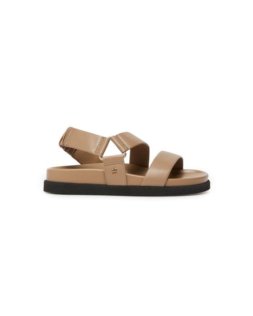 Max Mara Gray Leather Sandals