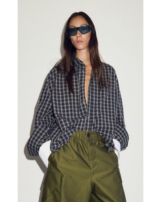 DARKPARK Multicolor Camila Double-Sleeve Cotton Shirt