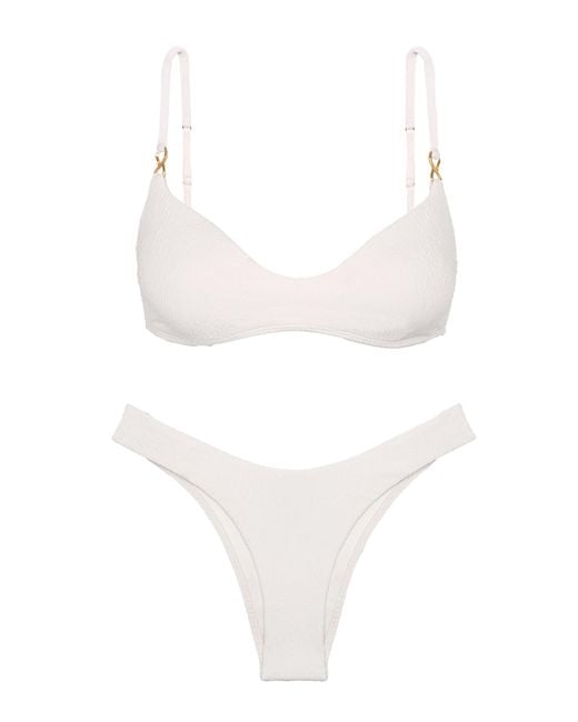 ViX White Giulia Brazilian Bikini Bottom