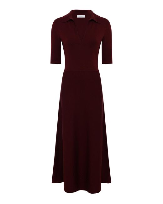 Gabriela Hearst Purple Bradley Wool-Cashmere Maxi Dress