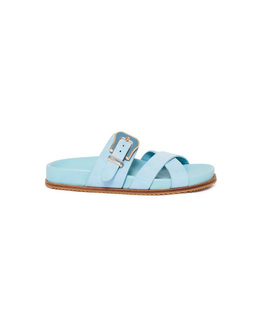 Gabriela Hearst Blue Circe Flat