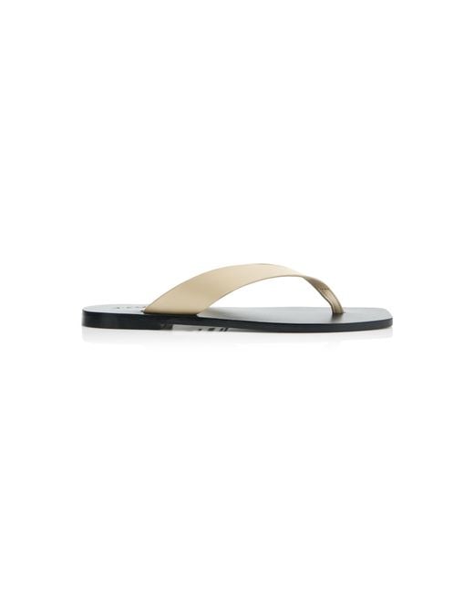 A.Emery White Kinto Leather Sandals