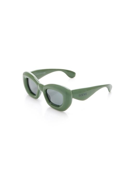 Loewe Green Inflated Butterfly-frame Acetate Sunglasses