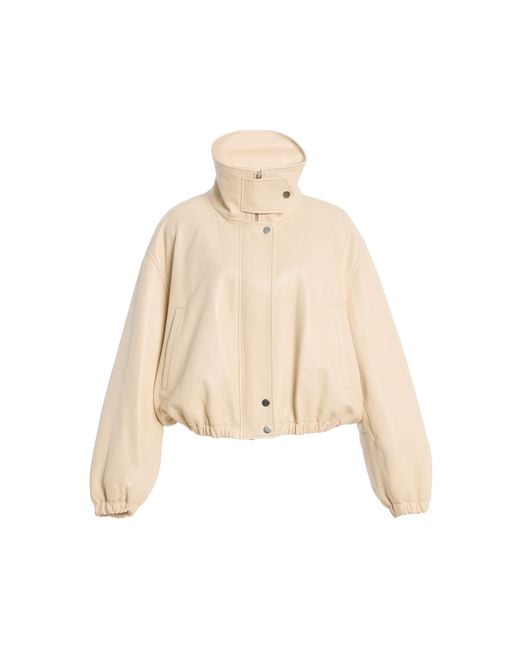 Nour Hammour Natural Pia Leather Jacket