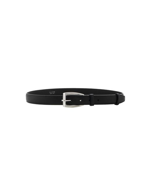 The Row Black Classic Leather Belt