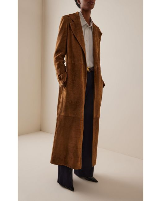 The Row Blue Dender Wool Pants