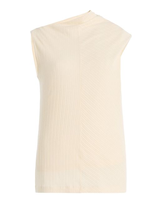 RÙADH Natural The Toga Cotton-Modal Top