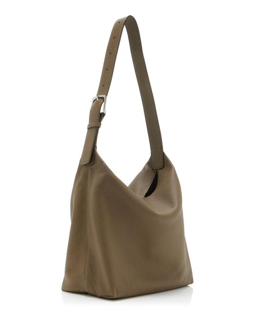 The Row Brown Isa Leather Shoulder Bag