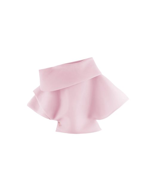 ARAKII Pink Structured Sculptural Top Exclusive