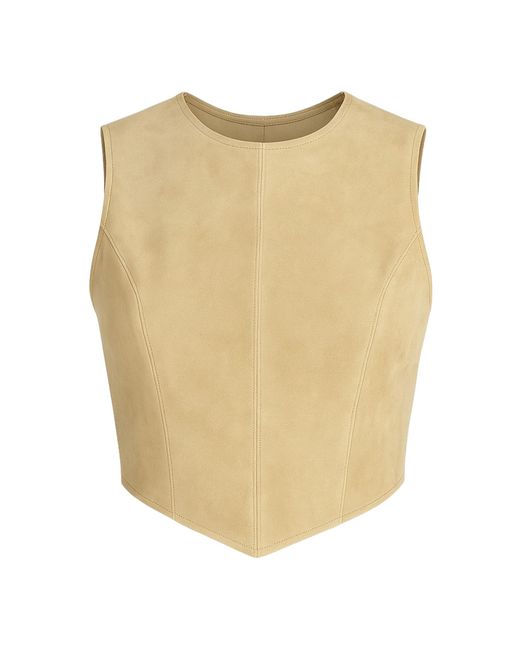 ZUT Natural Sam Suede Shell Top