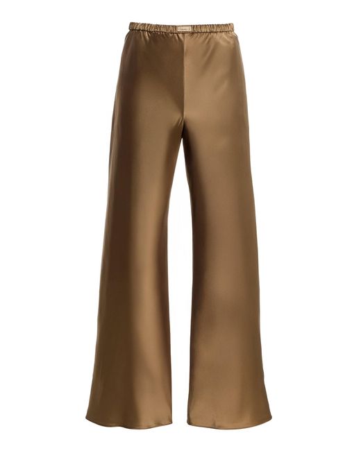 Comme Si Brown The Silk Bias Pants