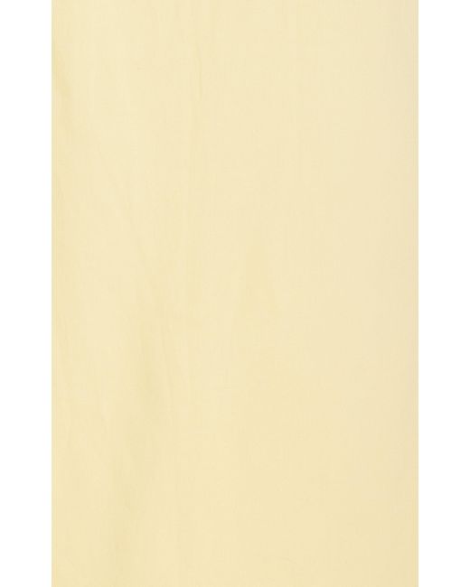 House of Aama White Exclusive Bow-detailed Cotton-blend Maxi Dress