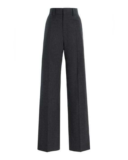 Lemaire Black Straight Tailored Pants