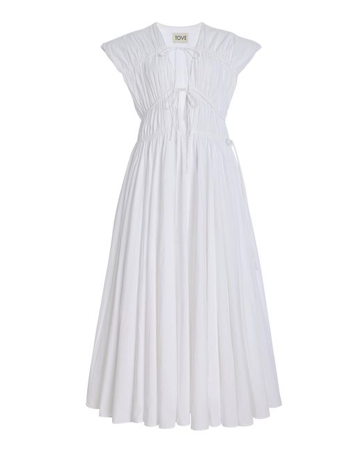 TOVE White Ceres Organic Cotton Dress