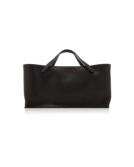 The Row Idaho Leather Tote Bag in Black Lyst