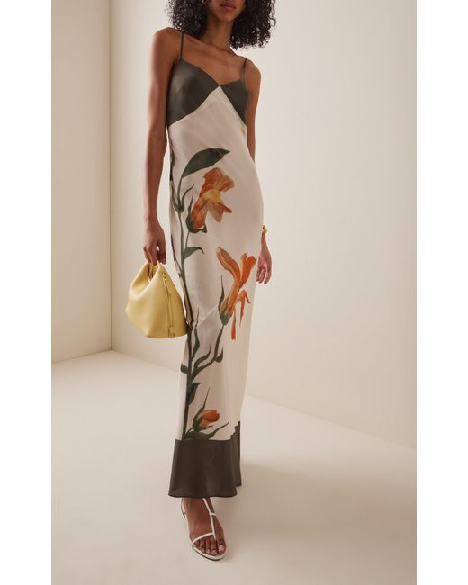 Sir White Constance V Neck Slip Dress