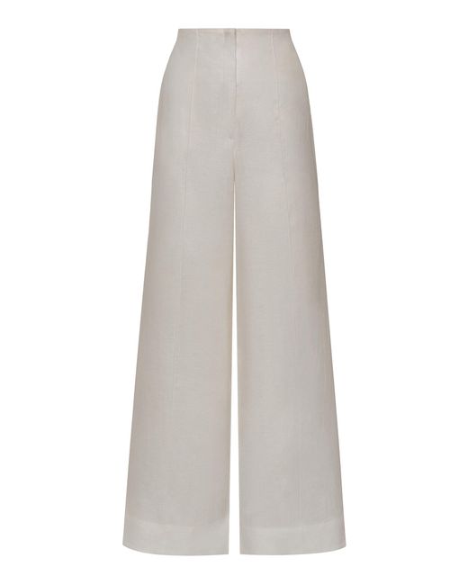 ANDRES OTALORA White Camino De Luz Linen Pants
