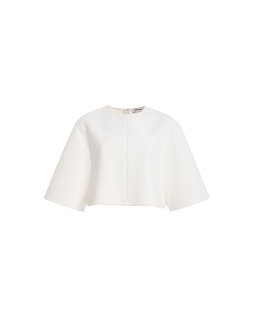 Jonathan Simkhai White Odalys Cropped Top